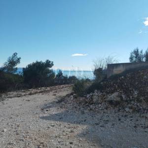 Rabac, građevinsko zemljište sa građevinskom dozvolom, projektom i pogledom na more