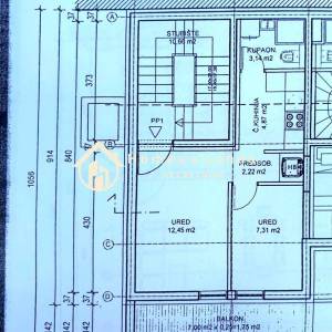 Sesvete,centar,2-soban PP 30m2 u prizemlju+balkon 7m2+vrt 9m2+PM