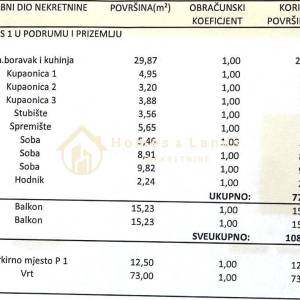 Sesvete,centar,4-S dvoetažni stan 88m2(S1G3) s balkonom i parkingom
