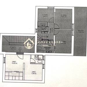 Sesvete,centar,4-S dvoetažni stan 88m2(S1G3) s balkonom i parkingom