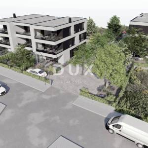 ŠIBENIK, SRIMA – Luksuzni stan s vrtom u novogradnji samo 300 m od mora i plaže