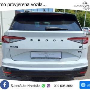 Škoda Enyaq iV 60 SportLine 179 KS, REG 06/26 MATRIX+KAM+GR SJED+VIRT+ASIST