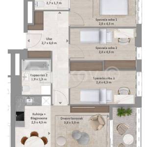 Split, luksuzni projekt Lora L 68, prodaja stan