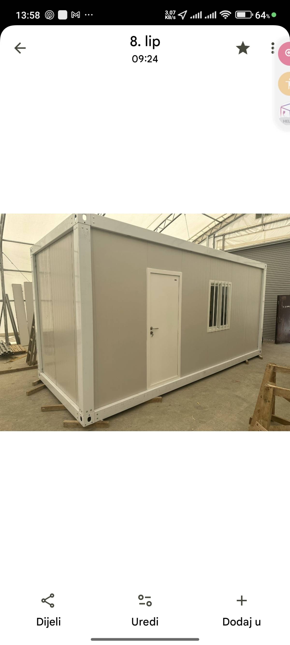 Stanbeni kontejner 6x2,4 m