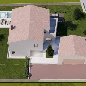 Tinjan – Građevinsko zemljište 1.152 m² s  dozvolom i  projektom za kuću s bazenom