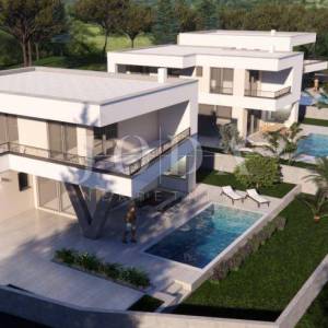 Vila s bazenom i pogledom na more u okolici grada Krka