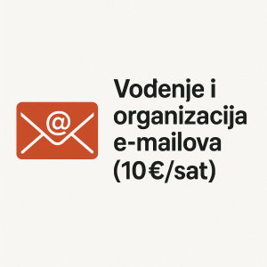 Vođenje i organizacija e-mailova (10€/sat)