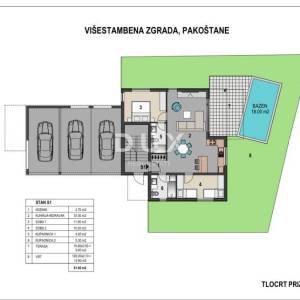 ZADAR, PAKOŠTANE - Stan novogradnja 2S+DB 1. kat