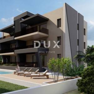 ZADAR, SUKOŠAN - Vrhunski penthouse! Podno grijanje, grijani bazen, 120 metara od mora, krovna terasa...! S6