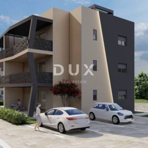 ZADAR, SUKOŠAN - Vrhunski penthouse! Podno grijanje, grijani bazen, 120 metara od mora, krovna terasa...! S6
