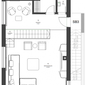 ZADAR, ZATON - Dvoetažni penthouse s prekrasnim pogledom 95 metara od mora! SB3