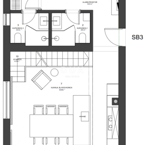 ZADAR, ZATON - Dvoetažni penthouse s prekrasnim pogledom 95 metara od mora! SB3