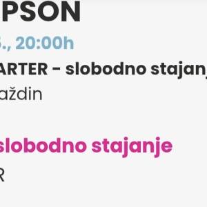 4 ulaznice za koncert M.P. Thompsona u Varaždinu 8.12 .25.