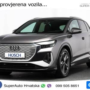 Audi Q4 e-tron 40 82 kWh 2xS line 204 KS, LED+ACC+ASIST+GR SJED+KAM+VIRT+PDC