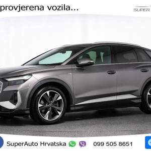 Audi Q4 e-tron 40 82 kWh 2xS line 204 KS, LED+ACC+ASIST+GR SJED+KAM+VIRT+PDC