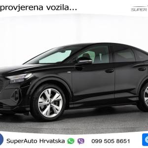 Audi Q4 e-tron SB 50 82 kWh quattro 2xS line 299 KS, MATRIX+ACC+GR SJED+KAM+VIRT