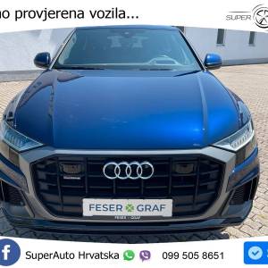 Audi Q8 55 TFSIe quattro Aut. S line 381 KS, ZRAČNI+MATRIX+LED+KAM+GR SJED+HEAD