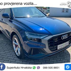 Audi Q8 55 TFSIe quattro Aut. S line 381 KS, ZRAČNI+MATRIX+LED+KAM+GR SJED+HEAD