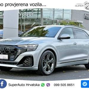 Audi Q8 55TFSI V6 quattro Aut. S line 340 KS, ZRAČNI+ACC+360+4xGR SJED+PANO+HEAD