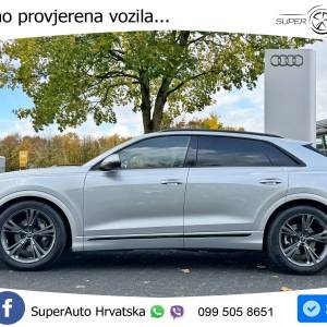 Audi Q8 55TFSI V6 quattro Aut. S line 340 KS, ZRAČNI+ACC+360+4xGR SJED+PANO+HEAD