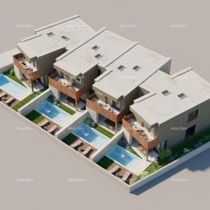 Bale. Moderna kuća u nizu s bazenom, 148,56 m²