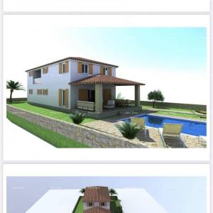 Barban Zemljište s građevinskom dozvolom i plaćenim komunalijama u Gočanu