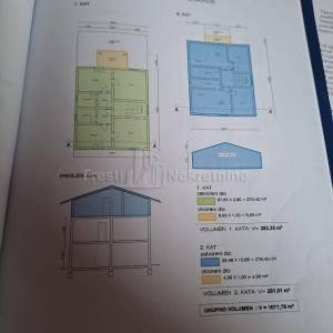 BIBINJE-DVOKATNICA 389 m2, 4 APARTMANA, OTVOREN POGLED NA MORE!