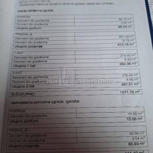 BIBINJE-DVOKATNICA 389 m2, 4 APARTMANA, OTVOREN POGLED NA MORE!