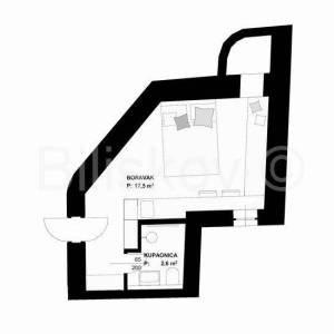 Brač, Murvica stan 20,1 m2