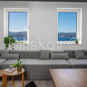 Brač, Murvica stan 36,0 m2, panoramski pogled na more