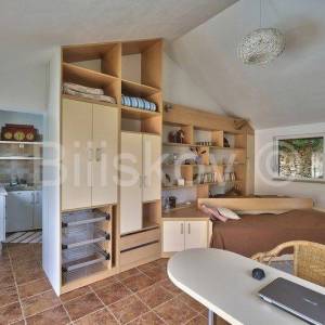 Brač, Splitska 2 kuće, bazen, okućnica 1000 m2, 150m od mora 