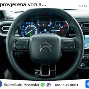 Citroen C3 1.2 PureTech Max 110 KS, LED+TEM+NAVI+KAM+PDC