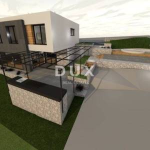 CRIKVENICA - Luksuzna investicija – građevinsko zemljište s projektom vile i bazenom