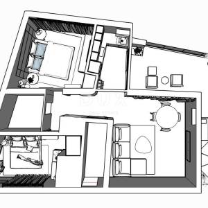 CRIKVENICA - trosoban stan s garažom, 130 m od mora