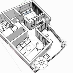 CRIKVENICA - trosoban stan s garažom, 130 m od mora