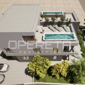 Dvoetažni stan s krovnom terasom, novogradnja