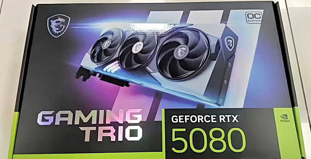 NVIDIA GeForce RTX 5080 16G GDDR7 MSI GAMING TRIO OC