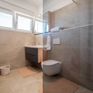 Hrvatska, Vir, dvojna kuća s bazenom i pogledom na more, 187 m²