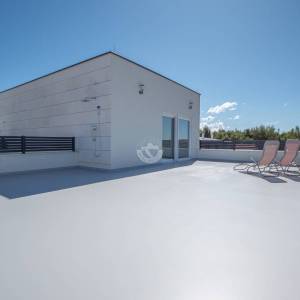 Hrvatska, Vir, dvojna kuća s bazenom i pogledom na more, 187 m²