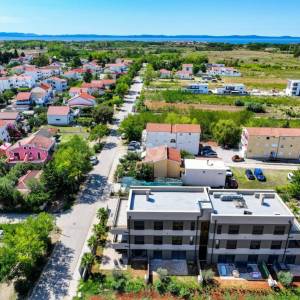 Hrvatska, Zadar, Privlaka – Moderan stan u Sabunikama, 108 m², pogled na more, 500 m do plaže