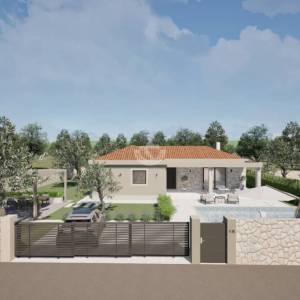 Hrvatska, Zadar, Turanj – građevinsko zemljište, privatni kompleks bungalova s bazenom, do 618 m²