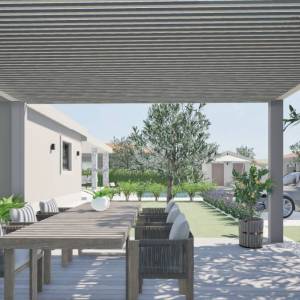 Hrvatska, Zadar, Turanj – građevinsko zemljište, privatni kompleks bungalova s bazenom, do 618 m²