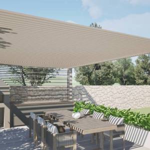 Hrvatska, Zadar, Turanj – građevinsko zemljište, privatni kompleks bungalova s bazenom, do 618 m²