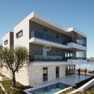 Hrvatska, Zadar, Vinjerac – apartman na katu s 25 m² loggie i modernim rasporedom, 450 m do plaže, A4