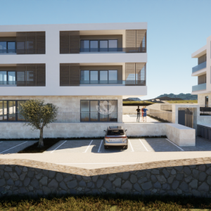 Hrvatska, Zadar, Vinjerac – apartman na katu s 25 m² loggie i modernim rasporedom, 450 m do plaže, A4