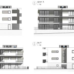 Hrvatska, Zadar, Vinjerac – apartman na katu s 25 m² loggie i modernim rasporedom, 450 m do plaže, A4