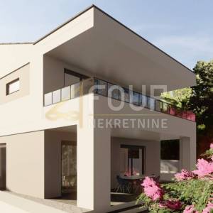 Istra, Galižana, kuća s bazenom, pogled na more