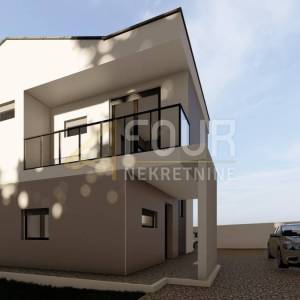 Istra, Galižana, kuća s bazenom, pogled na more