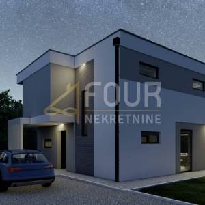 Istra, Galižana, kuća s bazenom, pogled na more