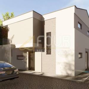 Istra, Galižana, kuća s bazenom, pogled na more